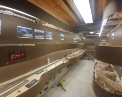 Looking down the long aisle. Left bottom is Eyak and the fictional smelter complex, top is the run between McCarthy and Chokosna. Right bottom is Katalla Jct, top is South Strelna.