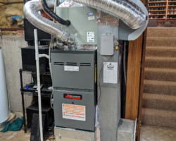 New furnace and air conditioner.