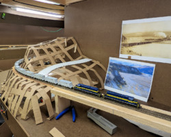 And around the other side, stepping out on to what will be the third Copper River bridge just outside Chitina